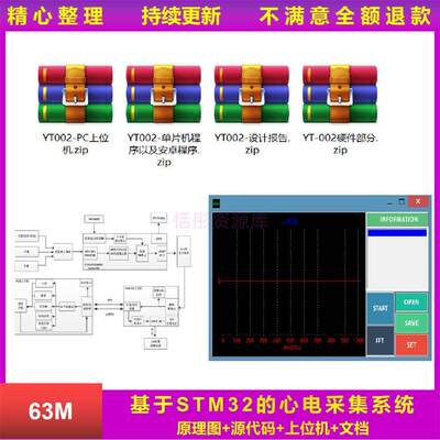 基于STM32的心电采集系统原理图PCB源代码上位机单片机设计报告