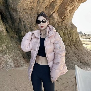 蒙2025新款M蒙家玛雅羽绒服男女短款加厚白鸭绒青年外套潮冬