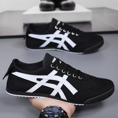 经典 帆布男鞋 ins阿甘鞋 春秋季 懒人一脚蹬运动潮流百搭透气休闲鞋