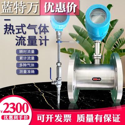 蓝特万热式气体质量流量计 空气天然气沼气氮气 管道式燃气计量表