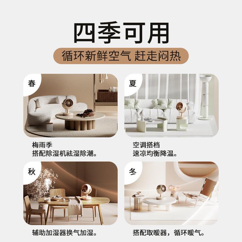 空气循环扇台式落地家用室内电风扇换气扇办公室桌面小型静音新款
