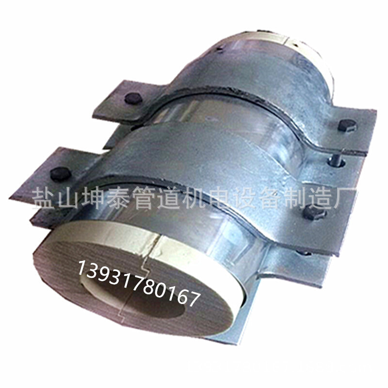 钢套钢聚氨酯 镁钢蛭石隔热管托 滑动支架交货及时