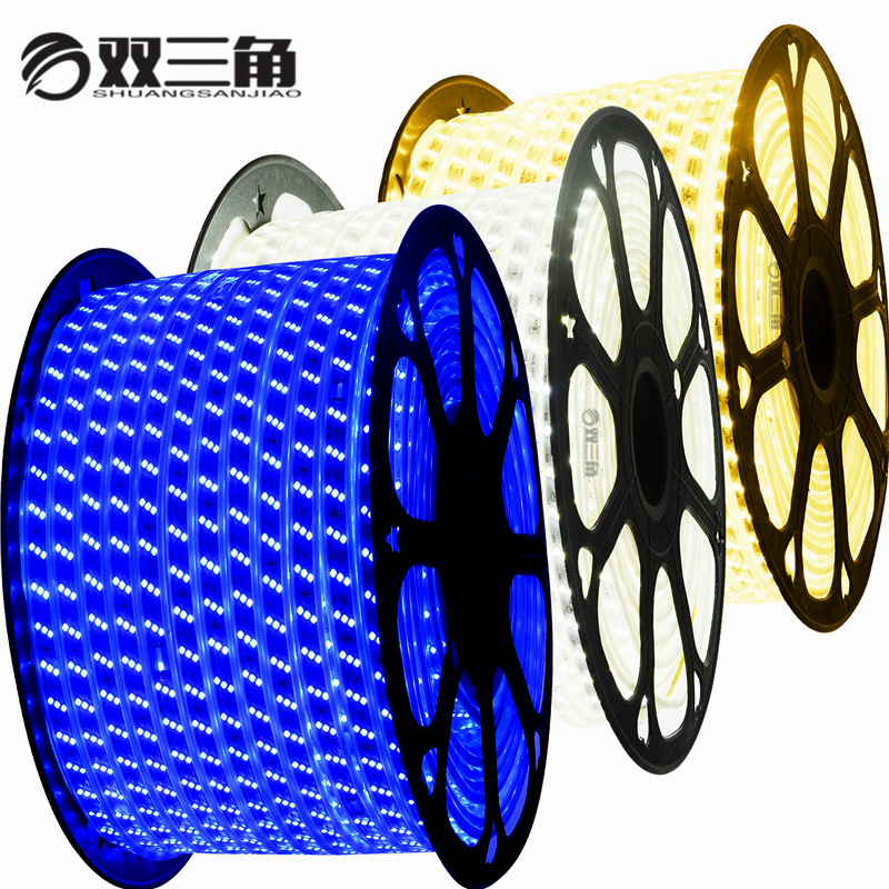LED灯带批发2835高压三排180珠户外防雨防水氛围彩带 led灯条亮化