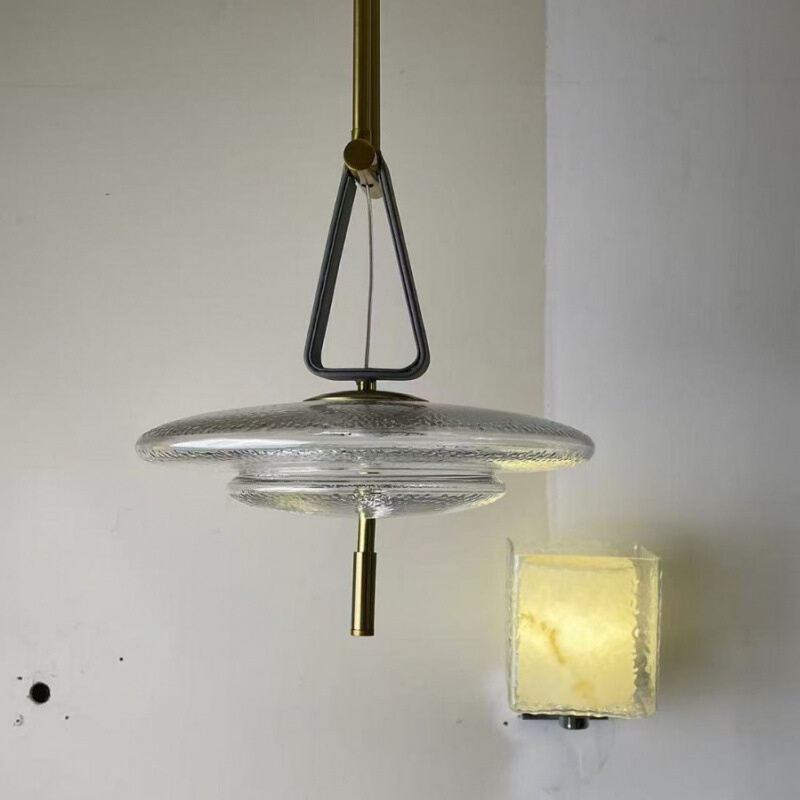 现代简约设计玻璃吊灯餐厅客厅玄关吊灯设计师款轻奢吊灯