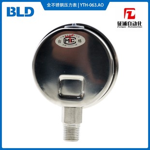 包邮 1.5连接 063.AO全不锈钢压力表径向2.5级M14 BLD布莱迪YTH