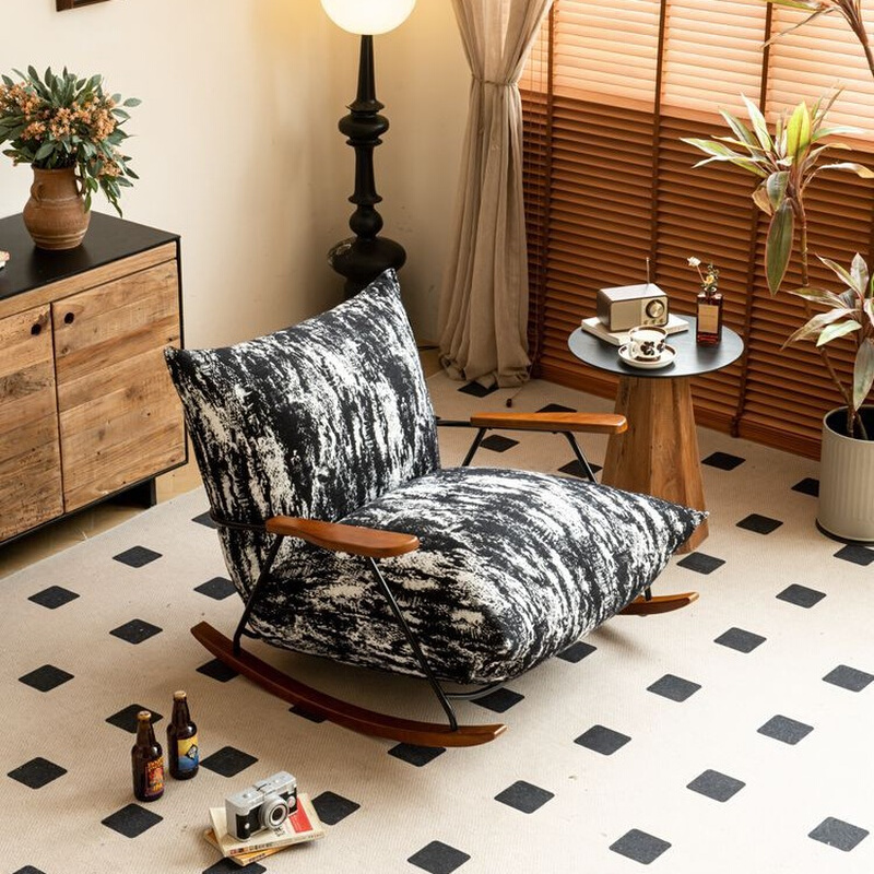 摇摇椅躺椅懒人沙发阳台家用客厅可躺可睡休闲复古摇椅单人椅躺椅