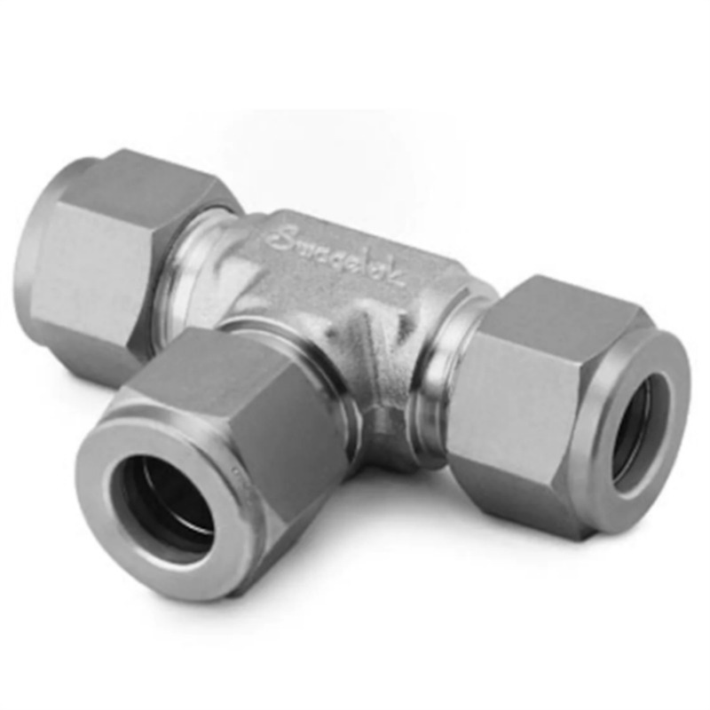 世伟洛克SS-810-3-8-4变径联合三通1/2inx1/2inx1/4in.卡套管外径