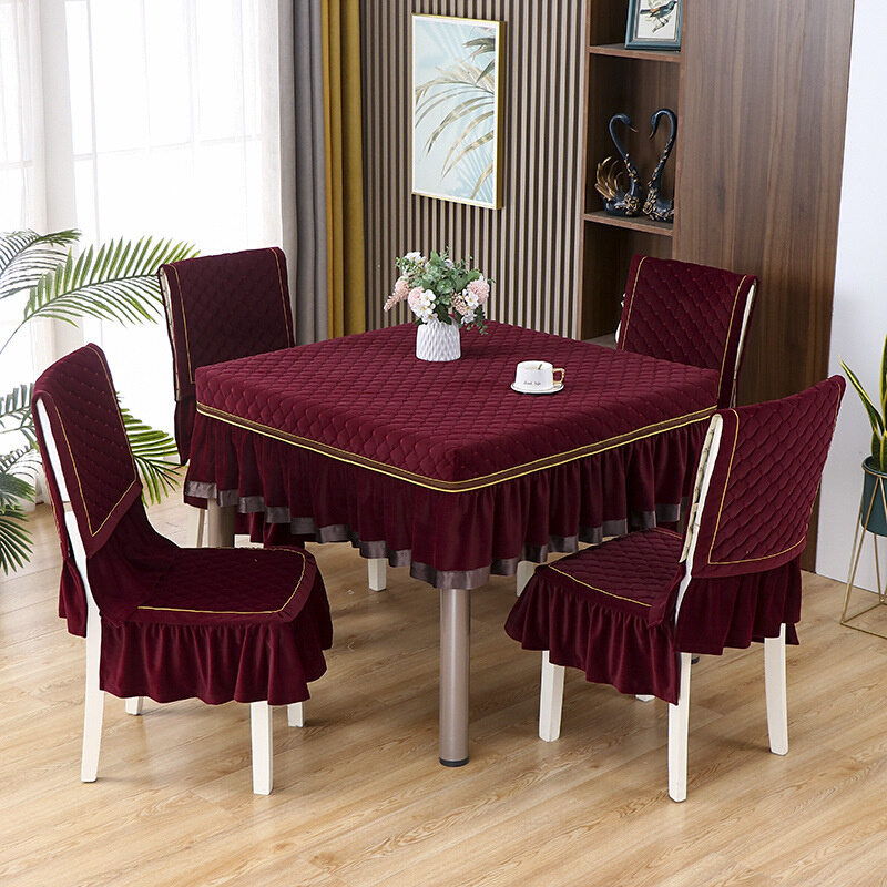加厚 家用 通用椅子套批发麻将机桌布桌套餐桌套盖布椅子垫餐椅垫