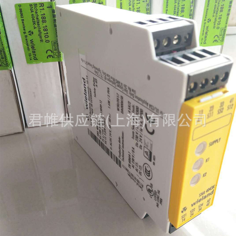 价格需核实 WIELAND  继电器  型号：R1.188.0700.2   SNO4062K-A