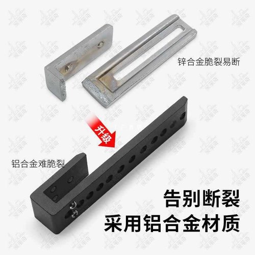 ?免打孔浴室玻璃门锁推拉门厕所卫生间玻璃插销锁淋浴房隔断门锁