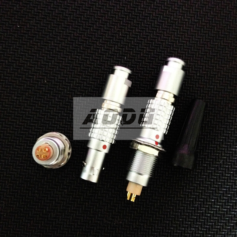 FGG.0B.304/EGG.0B推拉自锁圆形4芯连接器互插odu航空插/LEMO接头