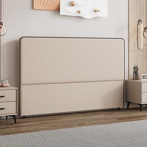 新款软包床头背板简约落地实木靠背新型超薄省空间小户型床头单买