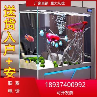 生态鱼缸水族箱客厅家用大型隔断屏风懒人免换水中玄关落地循环自