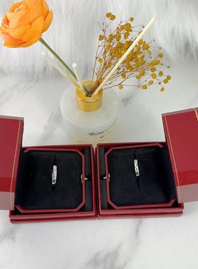 一心一意心形情侣对戒结婚假钻戒婚礼拍婚纱照活口可调节莫桑戒指