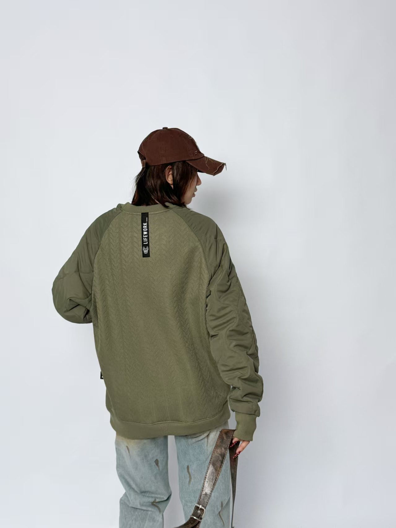 0CLIFE WORK法斗24AW纯棉圆领卫衣男女同款