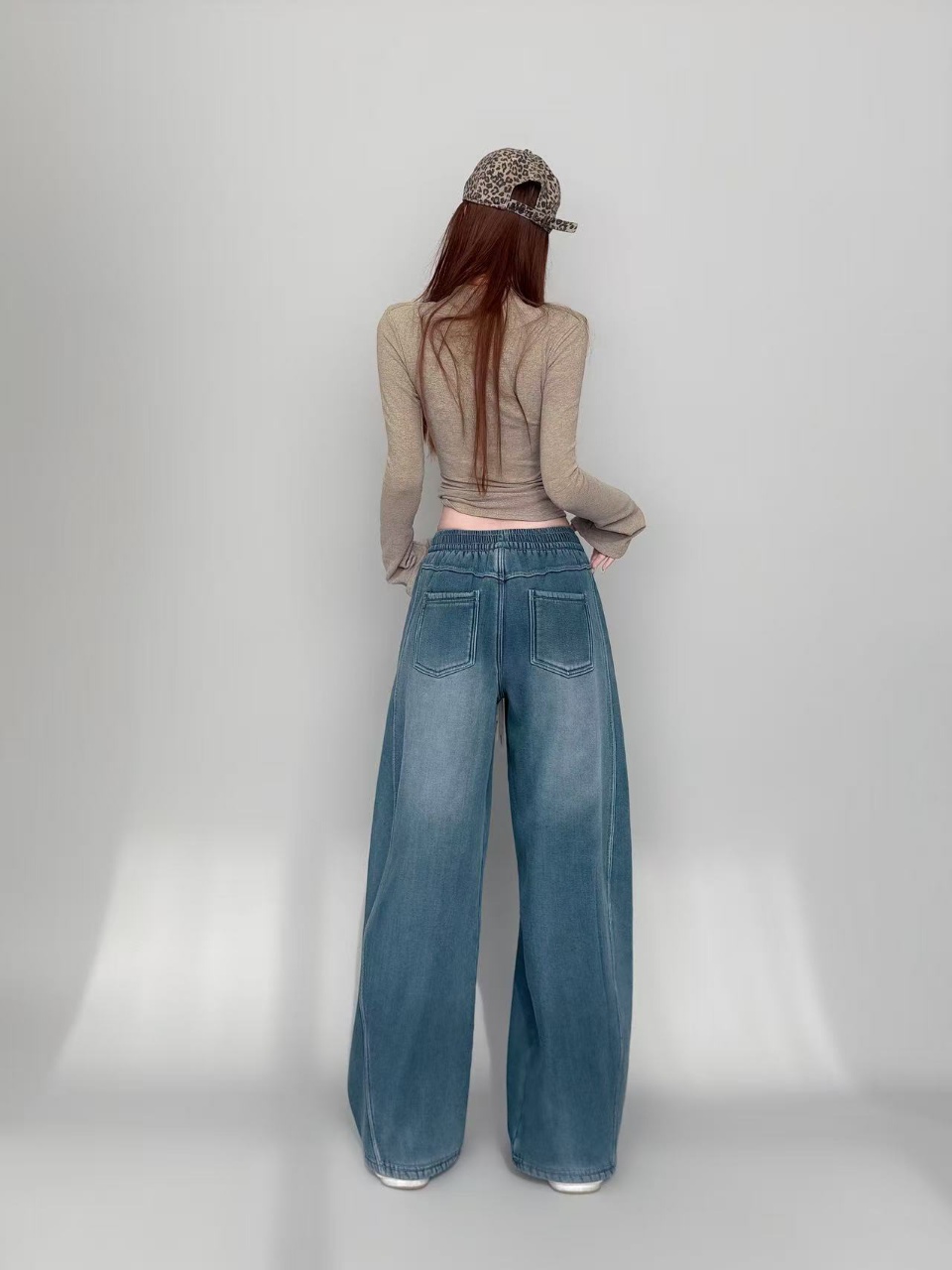 lifework 2025新款女同款加绒牛仔裤25151