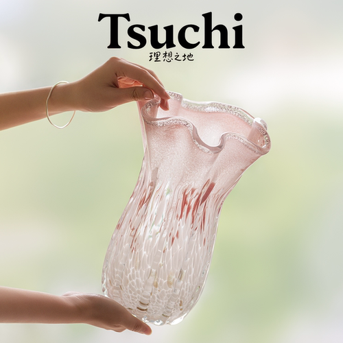 花瓶高级感琉璃新中式好看复古宋代美学中古花器绝美法式小众ins