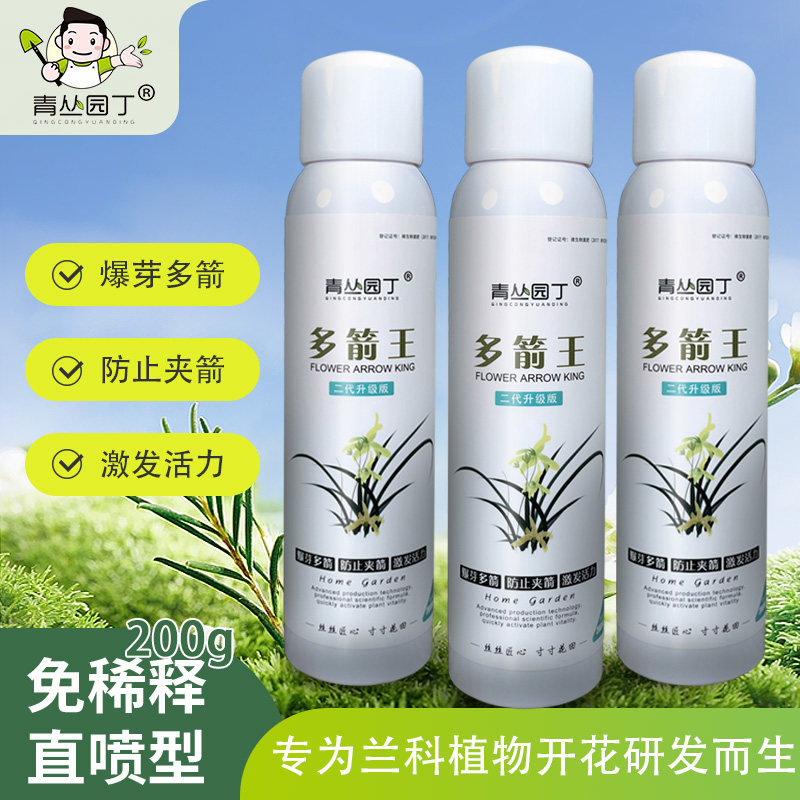 青丛园丁多箭王兰花专用冒箭促箭防夹箭花期长花多艳丽提升品质图片