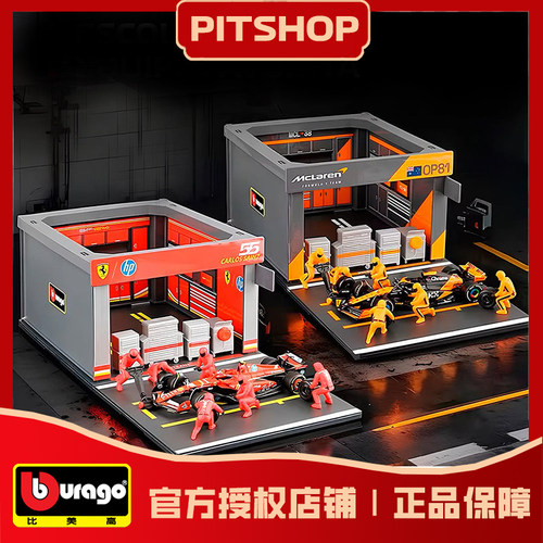 维修站区P房换胎场景F1赛车模型