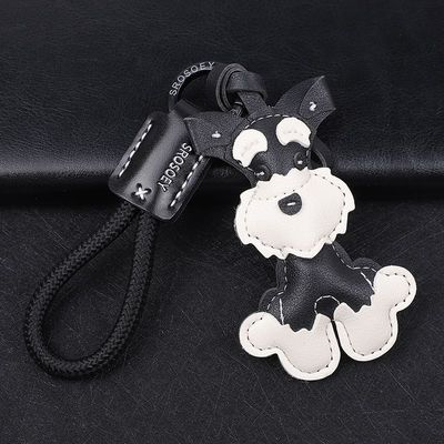 雪纳瑞手工缝制钥匙扣