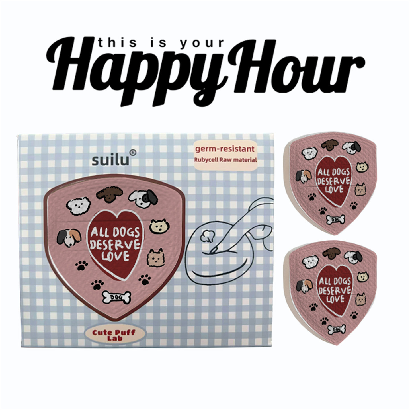 ins值得被爱猫狗粉扑气垫棉花糖粉底液粉扑化妆推荐干用不易吃粉,彩妆/香水/美妆工具,美妆蛋/扑/海绵,淘宝优惠券,粉丝福利购,淘宝优惠卷