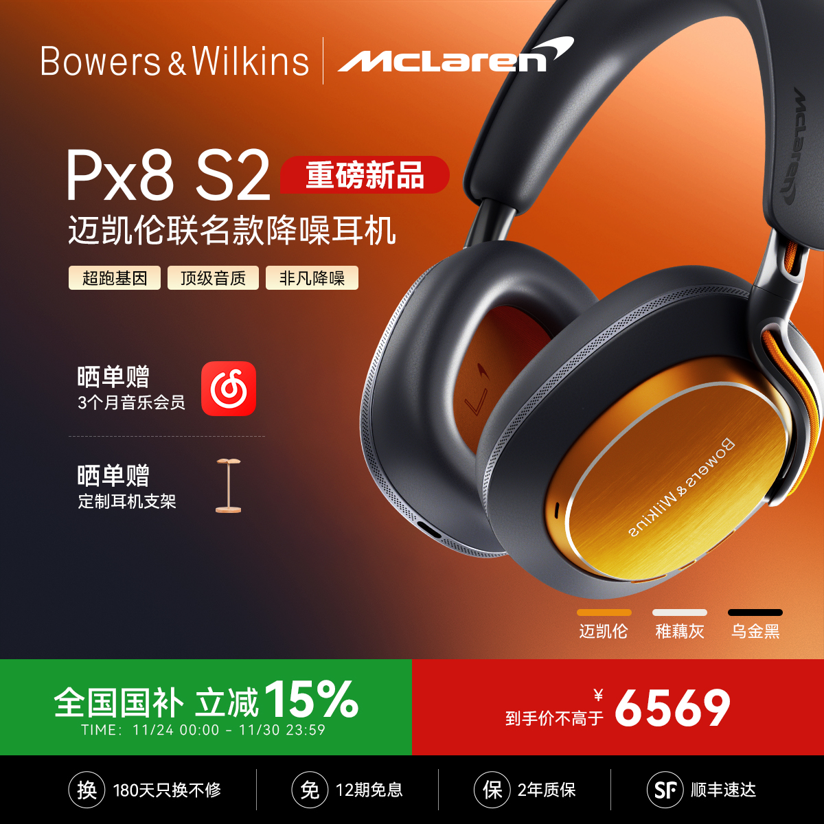 【重磅联名新品】Px8S2迈凯伦款