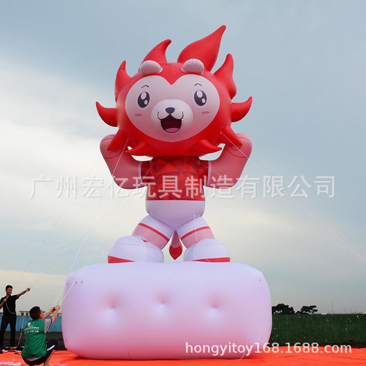 厂家直销pvc气模狮子大型卡通吉祥物广告狮子模型