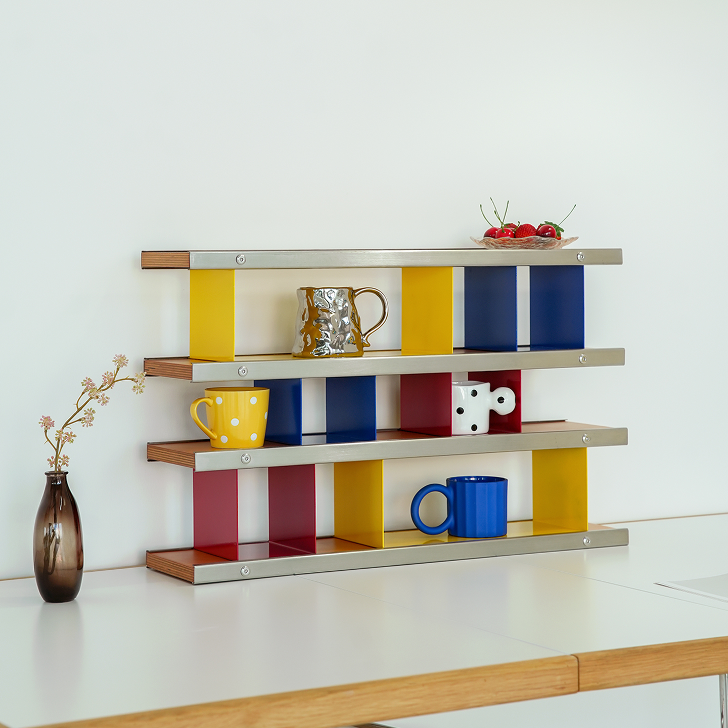 少即是多中古不锈钢多层置物架