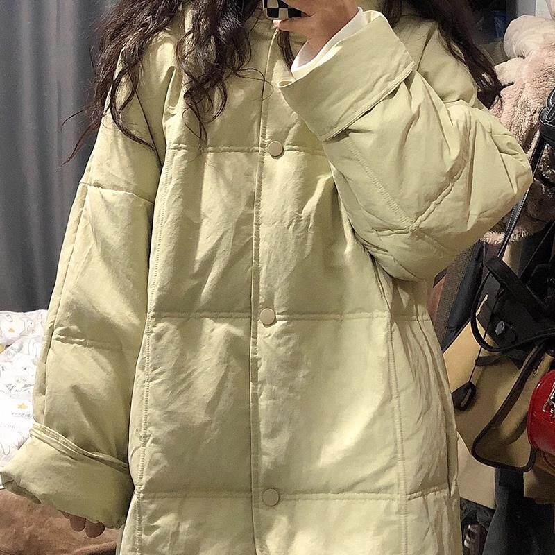 羽绒棉衣棉服女中长款2024年新款冬季韩版小个子加厚学生棉袄外套