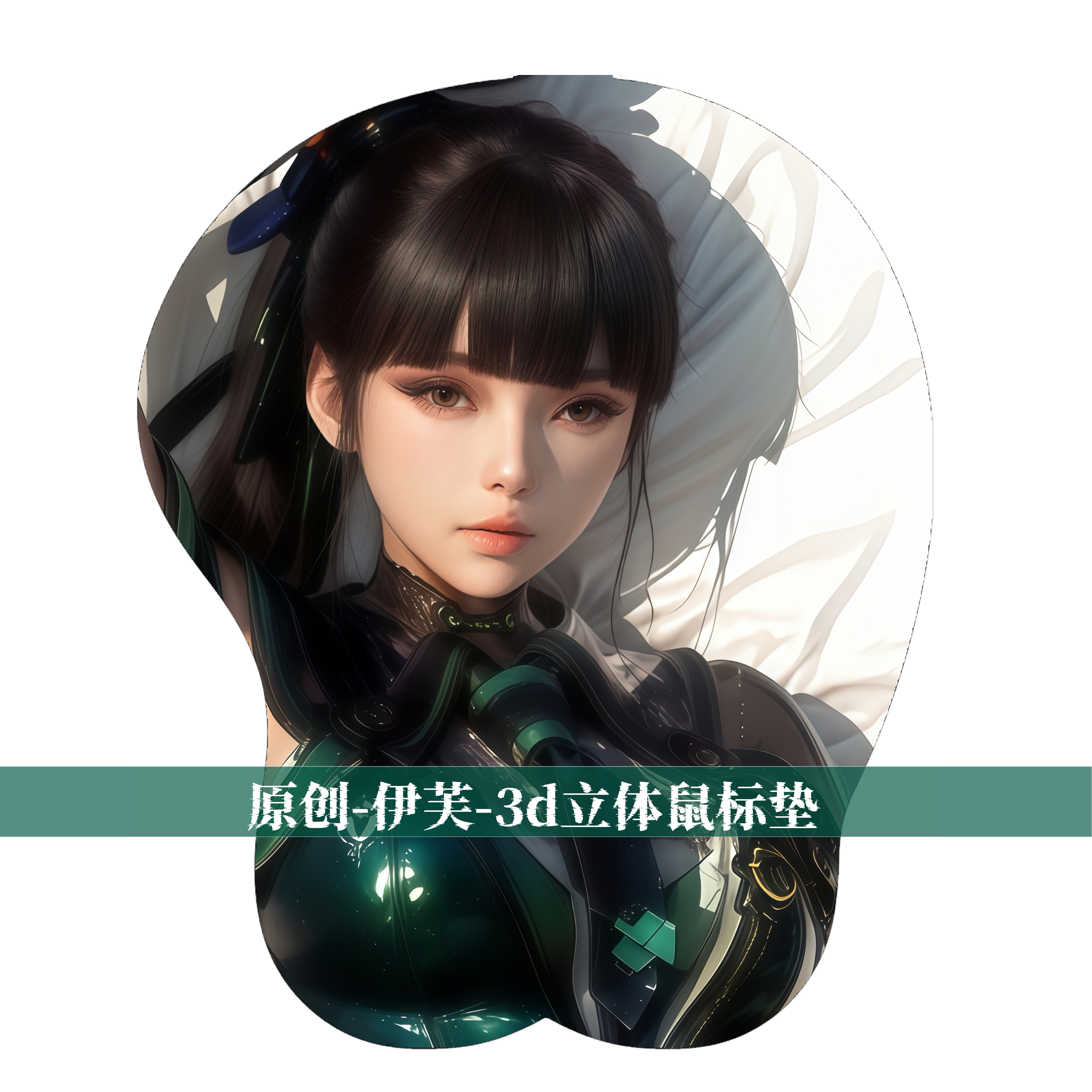 [风息原创3D胸立体剑星伊芙胶护腕鼠标垫定制游戏二次元游戏周边