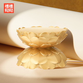 福福贴贴 手办底座盲盒展示架金莲宝座莲花佛像增高新年小礼物