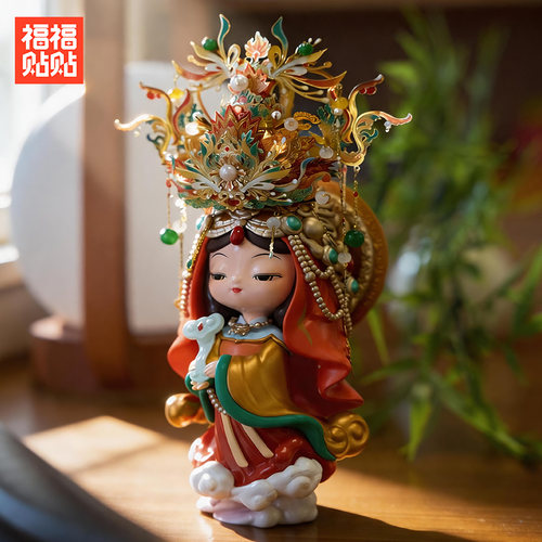 福福贴贴琉璃星河鎏金朱雀凤冠