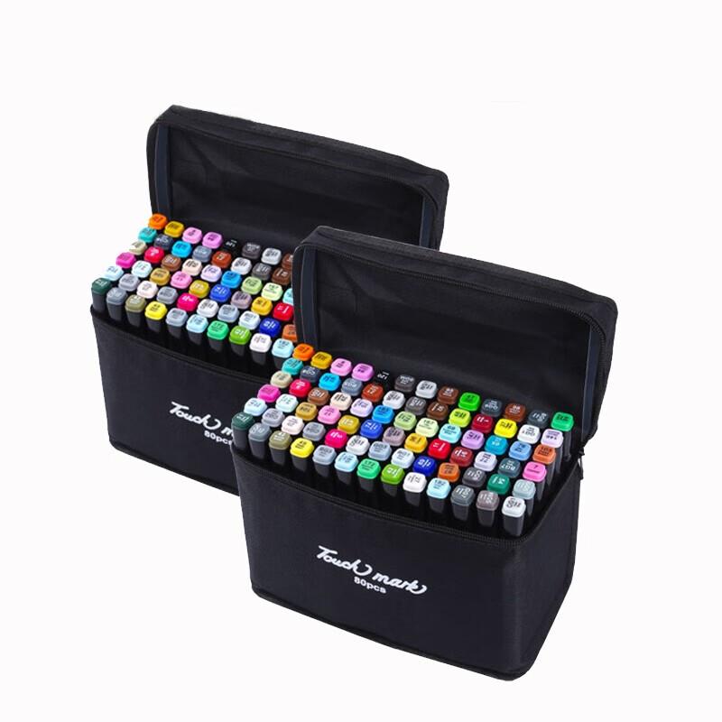 touchmark马克笔油性双头大容量记号笔学生动漫绘画套装水彩笔画