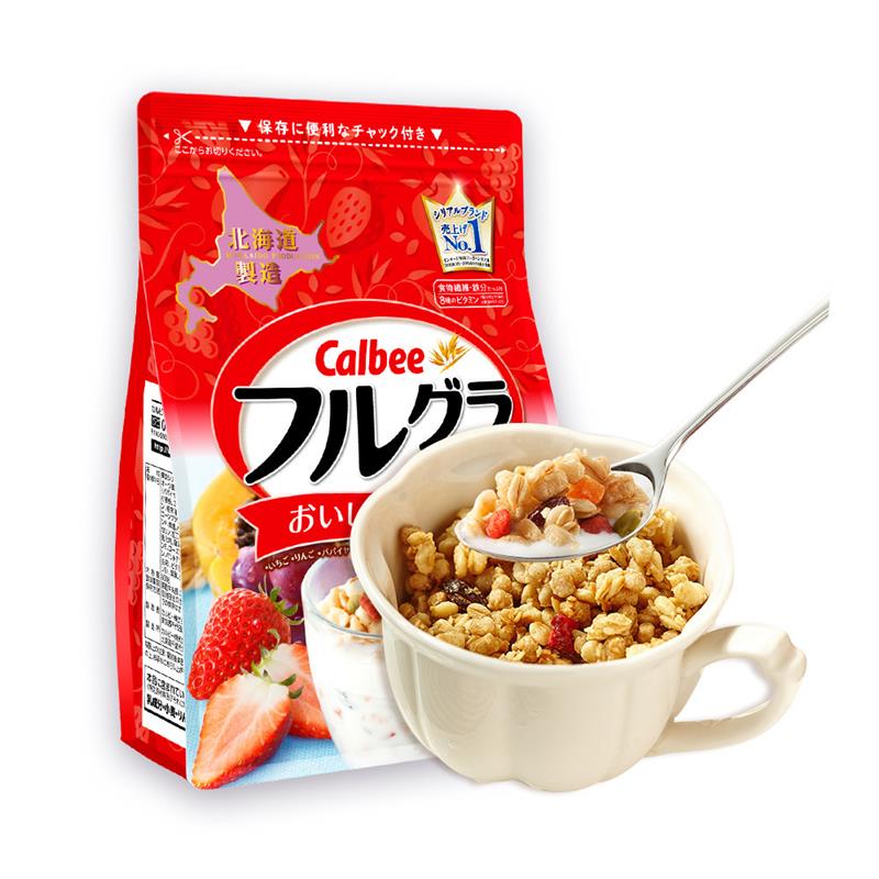 【全球购严选】calbee/卡乐比北海道富果乐水果麦片600g