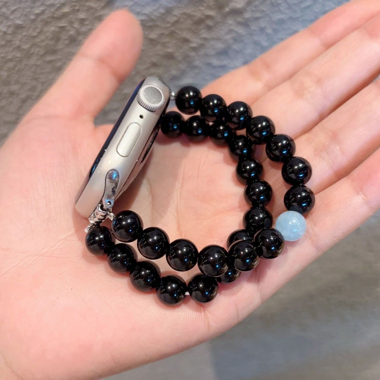 稀有黑曜石表带表带适用 小米8/9/10/NFC小米8Pro 苹果华为