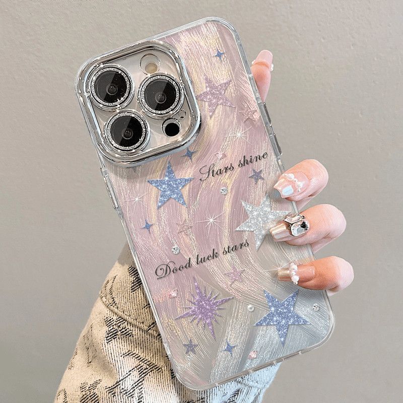 1343星星适用苹果13promax手机壳16iPhone14Plus15高级x/12/11镜