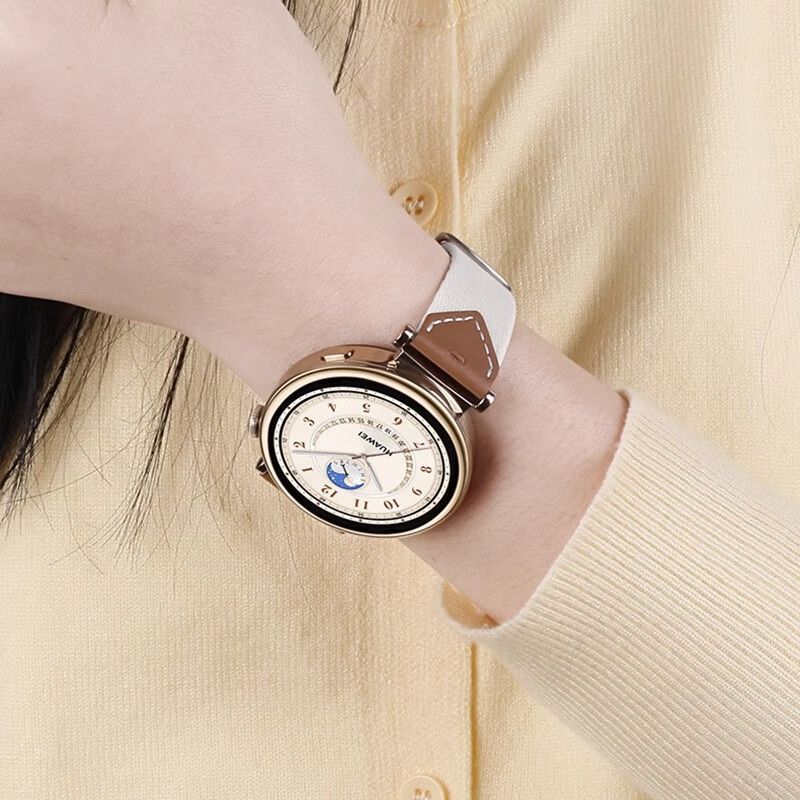 华为手表表带gt6新款GT6pro女士真皮复合编织41mm高级18mm腕带GT6