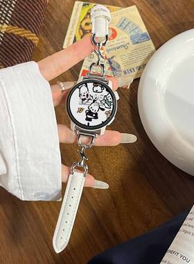 适用高驰COROSPACEPro金属树叶小蛮腰荔枝纹皮质智能pace3表带