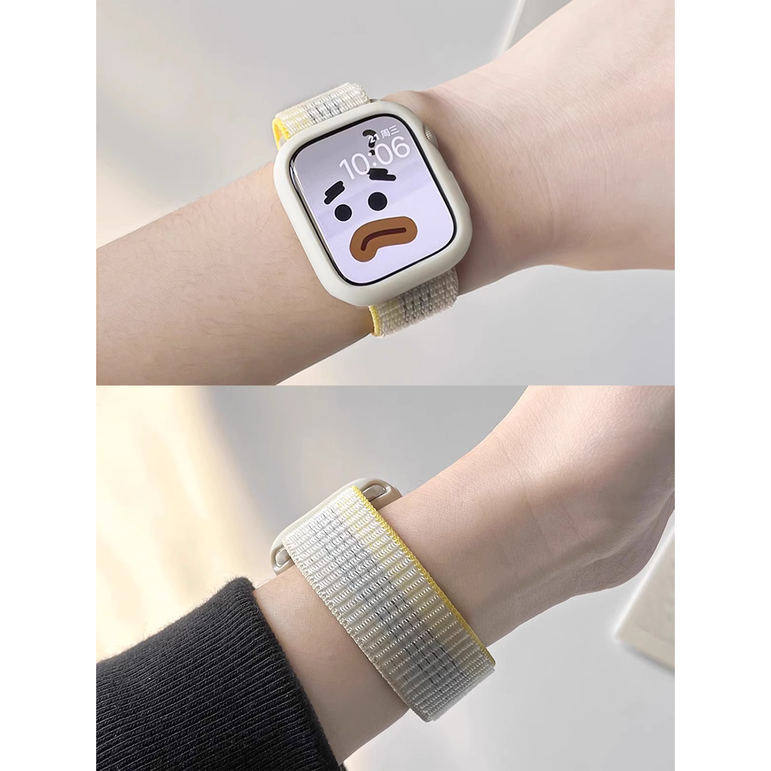 魔术贴尼龙编织小米红米5/4代Redmi5 Watch321手表带男女运动适用