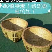 大号箩筐竹编制品淘米箩篼家用粮食竹筐收纳篓幼儿园喜事修饰道具