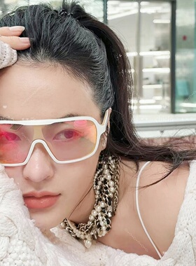 简约大框渐变色防紫外线墨镜