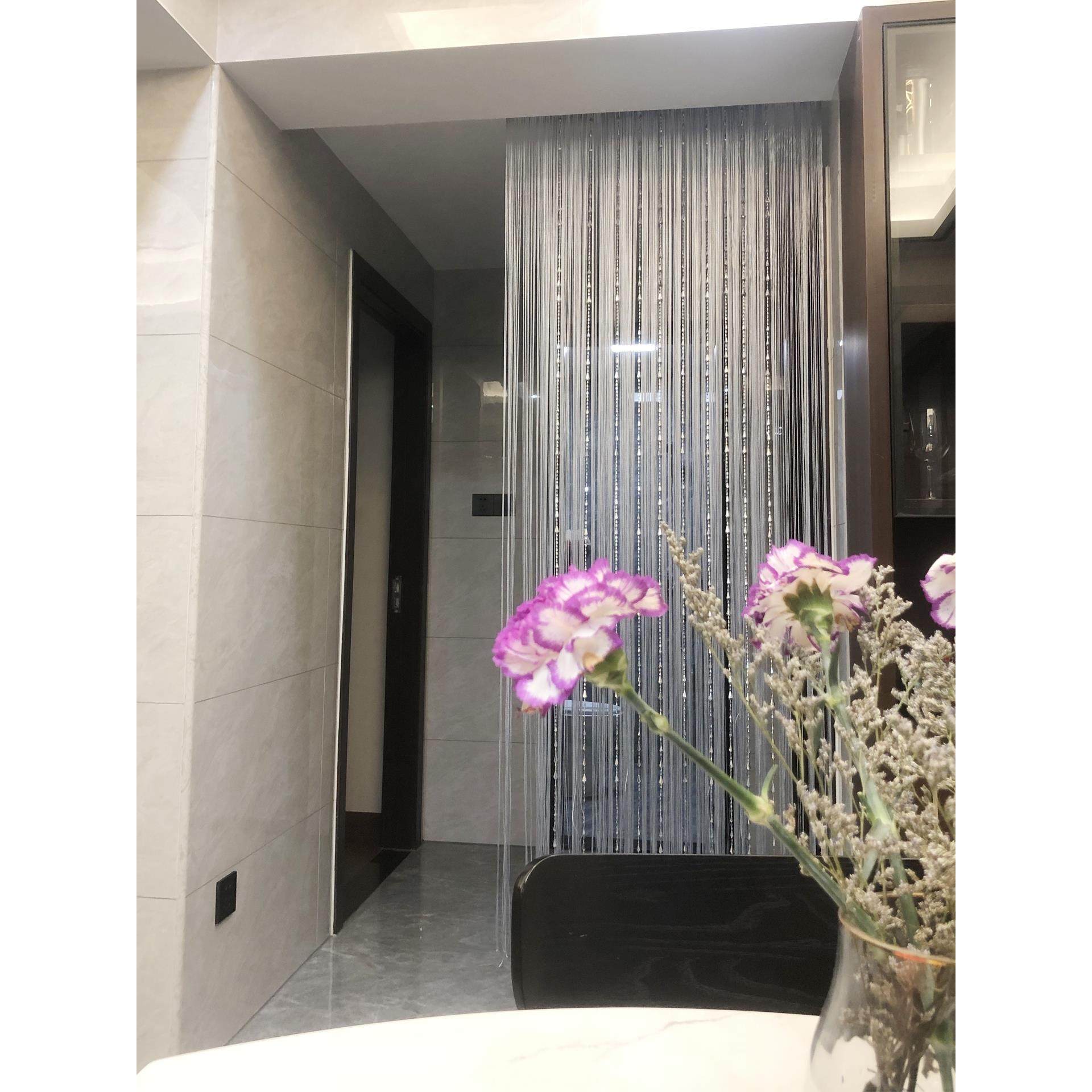 珠子流苏高端隔断帘玄关客厅阳台珠帘入户门高级感遮挡过道门帘子