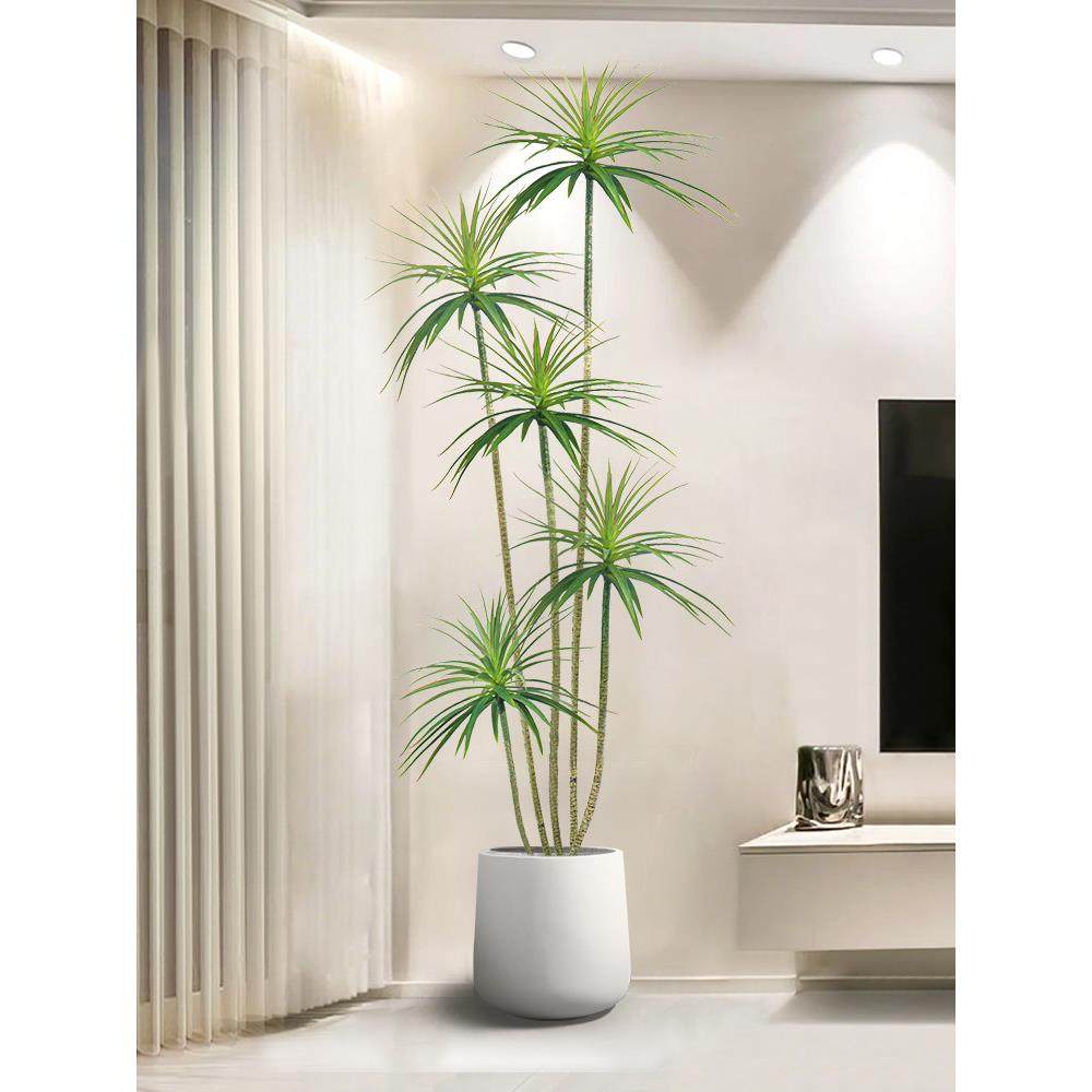 客厅电视柜旁轻奢绿植室内大型落地摆件盆栽装饰高档家居饰品好物,家居饰品,落地摆件,淘宝优惠券,粉丝福利购,淘宝优惠卷