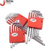 捷科工具内六角扳手套装 球头L型六角螺丝刀组套六角匙多功能工具