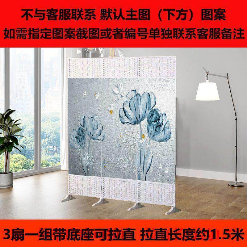 中式屏风可移动推拉折叠遮挡隔断帘饭店酒店藤编餐厅烧烤小吃店