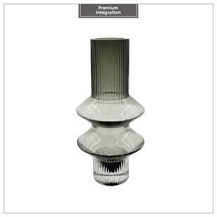 样板房客厅茶几轻奢家居软装饰品灰色玻璃摆件BJ159-75-17