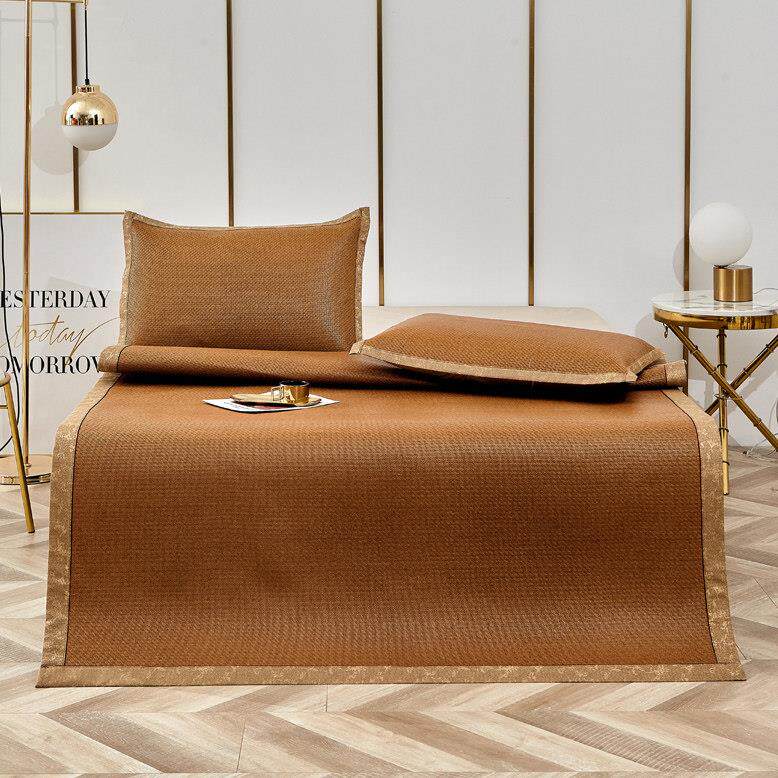 可折叠凉席定制尺寸1.8m床 夏季榻榻米2.0米双面藤席0.8沙发垫子