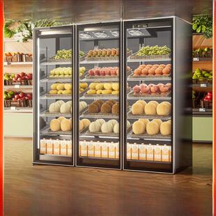 抗鼠尾草水果保鲜柜蔬菜冷藏陈列柜超市风屏流行花卉商业立式冷冻