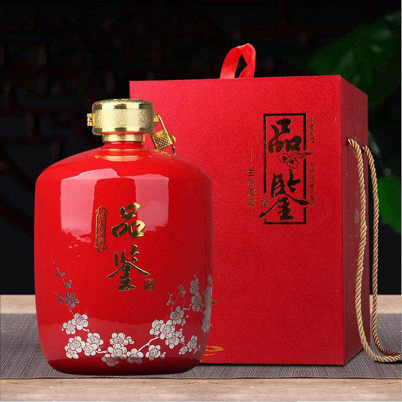 景德镇高档品鉴酒瓶5斤装釉密封陶瓷酒具酒器酒坛促销白酒空瓶3斤
