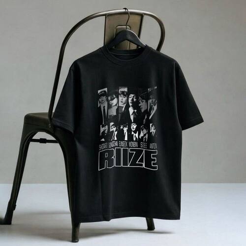 RIIZE 同款周边衣服短袖T恤t-shirt纯棉韩版爱豆休闲tee男女